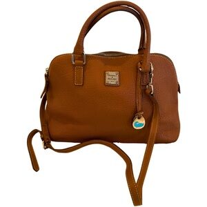 EUC Vintage Dooney & Bourke Tan Pebbled Leather Satchel